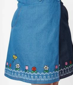Clothing Hello Kitty X Smak Parlour Plus Size Flower Garden Border Pinafore Skirt