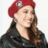 Betty Boop X Unique Vintage Burgundy Ooh La-La Beret