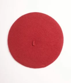 Betty Boop X Unique Vintage Burgundy Ooh La-La Beret