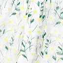 Magnolia Place Plus Size White & Green Daisy Tulle Babydoll Dress