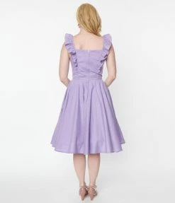 Sale Magnolia Place Purple Stella Swing Dress