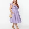Magnolia Place Plus Size Purple Stella Swing Dress Sale
