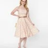 Sale Magnolia Place Pink & White Floral Jane Swing Dress