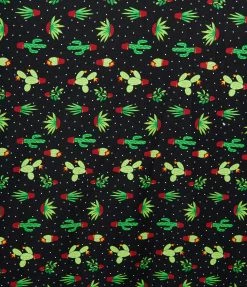 Clothing Magnolia Place Black & Pin Dot Cacti Print Sally Swing Skirt