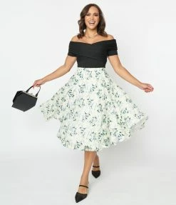 Clothing Magnolia Place White Daisy Tulle Sally Swing Skirt