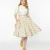 Magnolia Place White & Wildflower Print Abby Pinafore Skirt