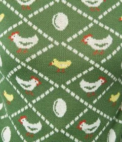 Unique Vintage Green Chicken & The Egg Minou Sweater New Arrivals!