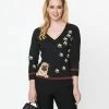 Trending Unique Vintage Black & Brown Pug Shelly Sweater