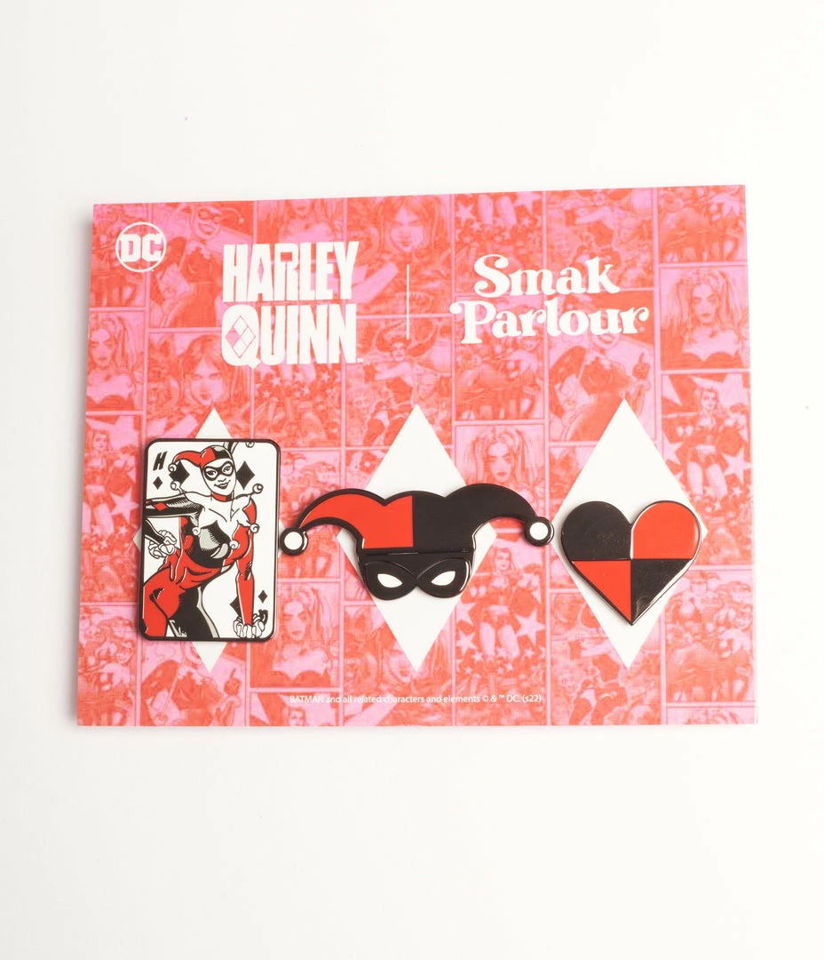 Harley Quinn X Smak Parlour Mad Love Pin Set