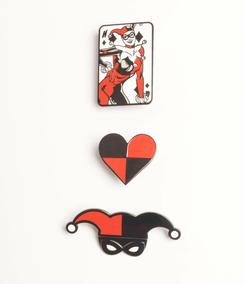 Harley Quinn X Smak Parlour Mad Love Pin Set