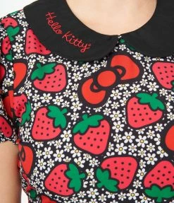 Hello Kitty X Smak Parlour Strawberry & Floral Fit & Flare Dress