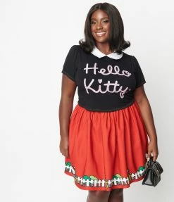 Hello Kitty X Smak Parlour Plus Size Hello Kitty Signature Crop Top Clothing