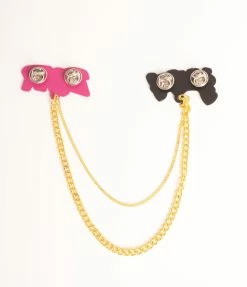 Betty & Veronica X Unique Vintage Roar & Smack Cardigan Pin Set