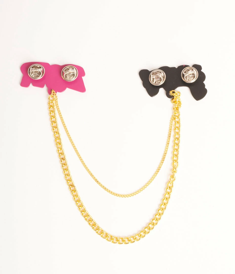 Betty & Veronica X Unique Vintage Roar & Smack Cardigan Pin Set