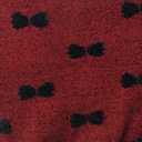 New Arrivals! Unique Vintage Plus Size Burgundy & Black Bows Dandy Cardigan