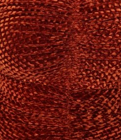 Unique Vintage Plus Size Rust Embossed Velvet Barrie Maxi Dress