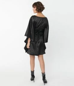 Smak Parlour Black Damask Dot Social Climber Caftan New Arrivals!