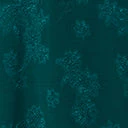 Clothing Unique Vintage Emerald Floral Jacquard Swing Dress