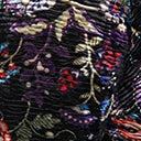 New Arrivals! Unique Vintage Plus Size Black Floral Textured Velvet Gilda Swing Dress