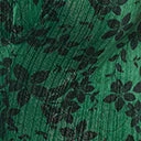 Unique Vintage Plus Size Green Floral Velvet Friday Night Bodysuit