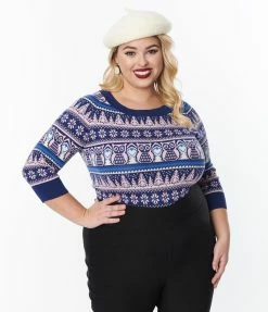 Unique Vintage Plus Size Into The Woods Lorelai Sweater Trending