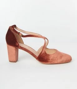 Demfon International (Chelsea Crew) Chelsea Crew Rust Velvet Oren Heels