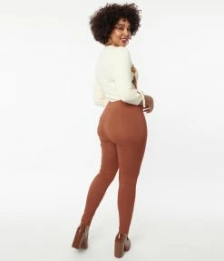 New Arrivals! Unique Vintage Brown Rizzo Pants