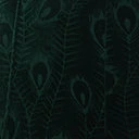 New Arrivals! Unique Vintage Emerald Peacock Velvet Flare Pants