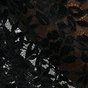 Unique Vintage Black Flocked Lace Hollywood Duster New Arrivals!