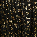 Unique Vintage Plus Size Black & Gold Foil Floral Hollie Swing Dress New Arrivals!