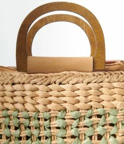 Anarchy Street Brown & Green Basket Weave Purse