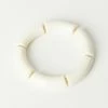 Pannee Accessories White Acrylic Stretch Bracelet