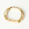 Pannee Ivory & Brown Resin Stretch Bracelet Accessories