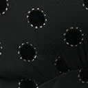 Unique Vintage Black Flocked Sparkle Dot Buttercup Maxi Dress Clothing