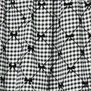 Clothing Unique Vintage Black & White Houndstooth & Bows Flare Skirt