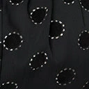 Unique Vintage Plus Size Black Flocked Sparkle Dot Caroline Blouse New Arrivals!