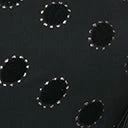 New Arrivals! Unique Vintage Black Flocked Sparkle Dot Caroline Blouse