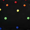 Unique Vintage Plus Size Black & Rainbow Bobble Minou Sweater Clothing