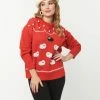 New Arrivals! Unique Vintage Red & Flock Of Sheep Sweater