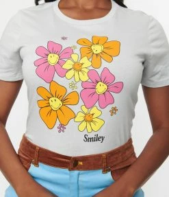 Fan Flair SmileyÃ‚Â® X Unique Vintage SmileyÃ‚Â® Daisy Unisex Graphic Tee