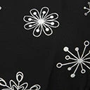 Clothing Smak Parlour Black & Silver Snowflake Social Climber Caftan