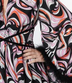 New Arrivals! Smak Parlour Black & Pink Psychedelic Print Mini Dress