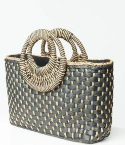 Anarchy Street Black Basket Weave Tote