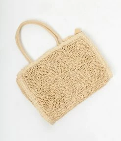 Anarchy Street Braided Straw Tote Bag Handbags