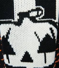 Pop Soda Hell Bunny Black & White Stripes & Jack O Lantern Scarf Gloves & Scarves