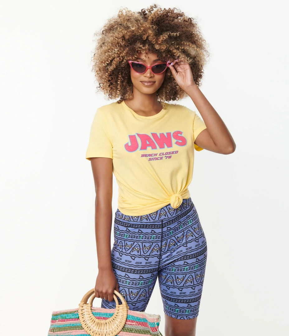 Fan Flair Jaws X Unique Vintage Beach Closed Since 76 Graphic Tee