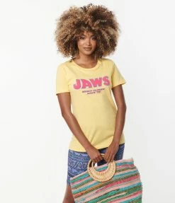 Fan Flair Jaws X Unique Vintage Beach Closed Since 76 Graphic Tee