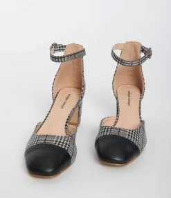 Unique Vintage Glen Plaid Heels