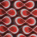 Unique Vintage Red Retro Infinity Print Long Hair Scarf