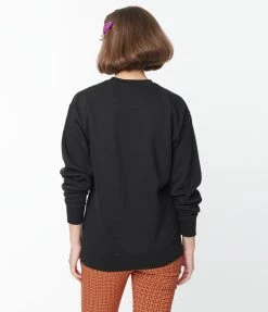 Murder Apparel Black Skeleton Hands Sweatshirt